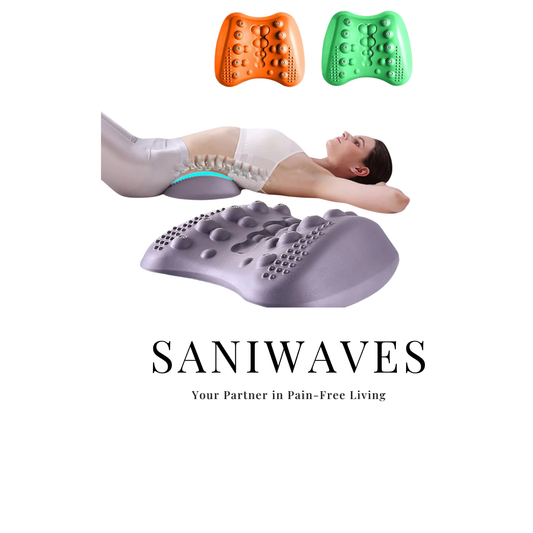 Lumbar Support Pillow For Lower Back Pain Relief Lower Back Stretcher Massager For Chronic Lumbar Pain Relief & Herniated Disc