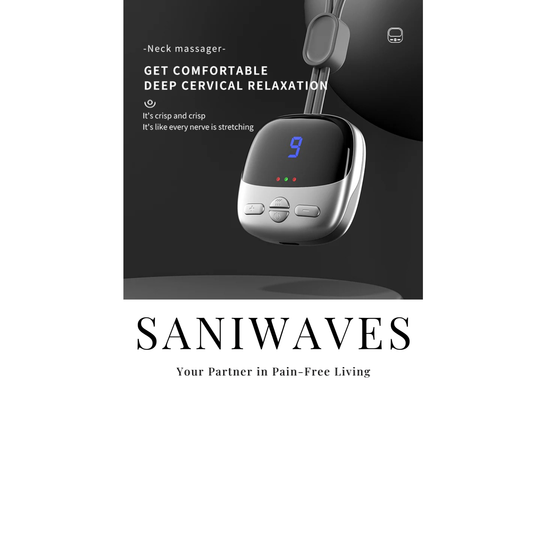 Mini Portable Hanging Neck Massager With Heat Electric EMS TENS Pulse Hot Compress Smart Cervical Spine Massager Shoulder