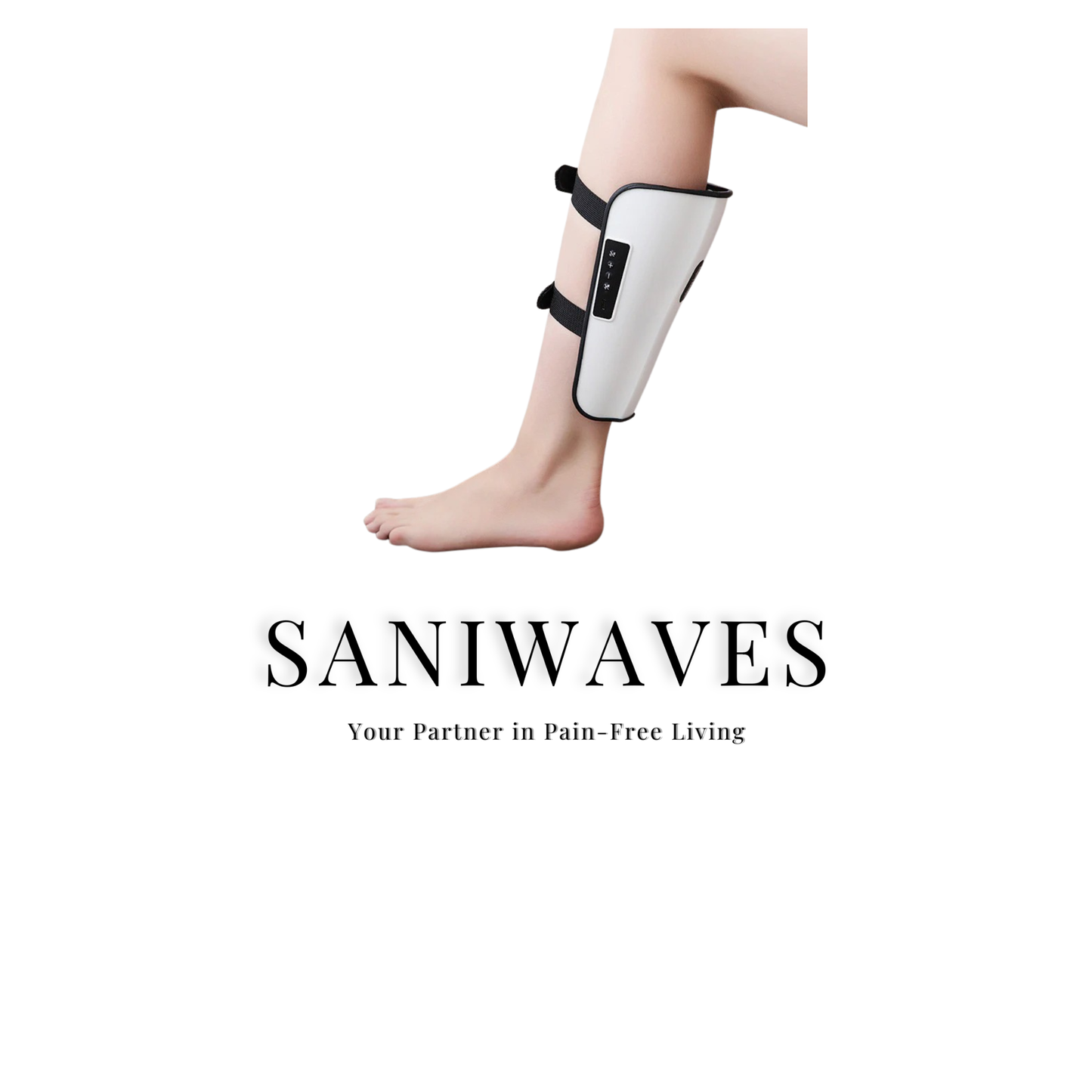 SANIWAVES Calf & Leg Massager | 5 Modes, 15 Gears, Type-C Rechargeable