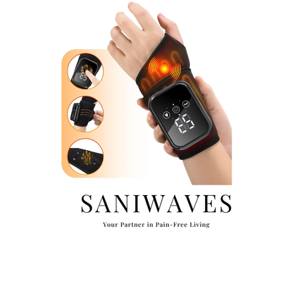 Electric Touchscreen Hand Massager With 3 Vibration Modes And 3 Heat Settings For Wrist Compress