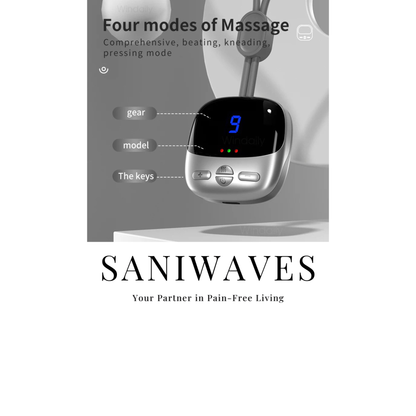 Mini Portable Hanging Neck Massager With Heat Electric EMS TENS Pulse Hot Compress Smart Cervical Spine Massager Shoulder