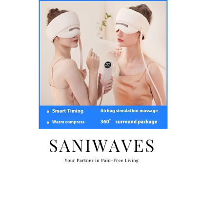 Head Massager Electric Heating Air Bag Massage Cap Head Cervical Vertebra Head Eye Massage Instrument