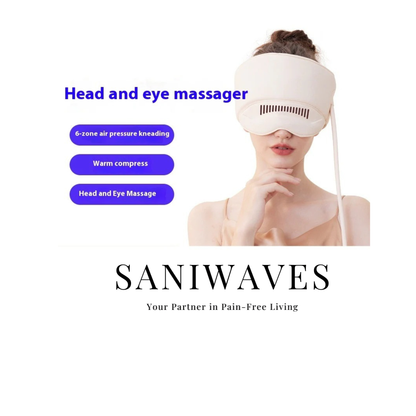 Head Massager Electric Heating Air Bag Massage Cap Head Cervical Vertebra Head Eye Massage Instrument