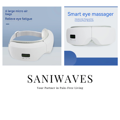 Smart Bluetooth Music Eye Massager Airbag Vibration Hot Compress