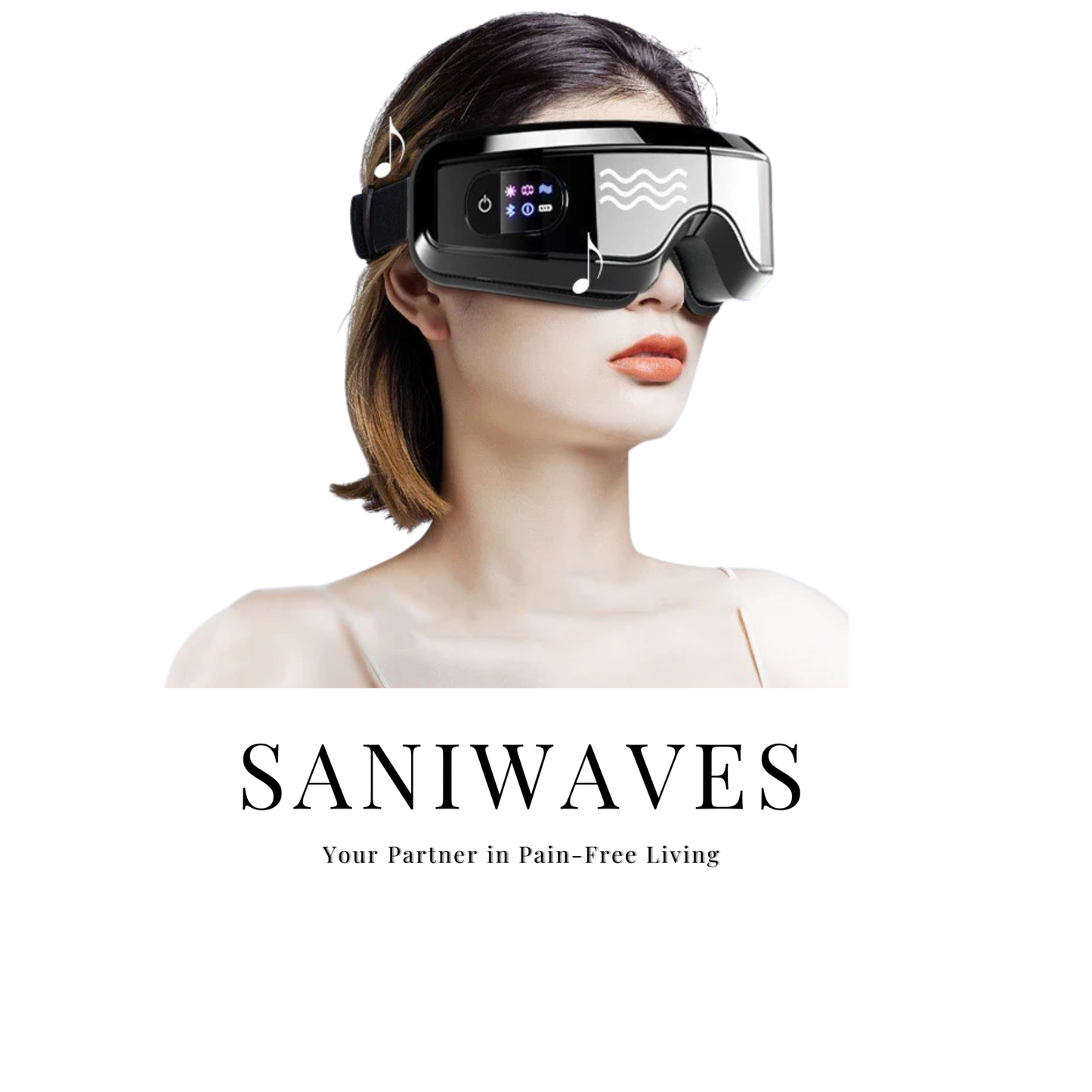 SANIWAVES Most Advanced Eye Massager with bluetooth