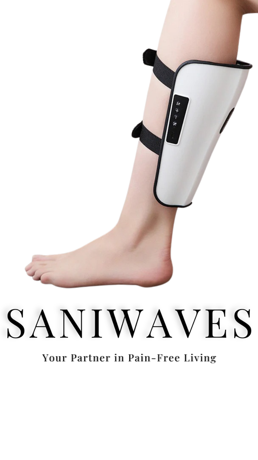 SANIWAVES Calf & Leg Massager | 5 Modes, 15 Gears, Type-C Rechargeable
