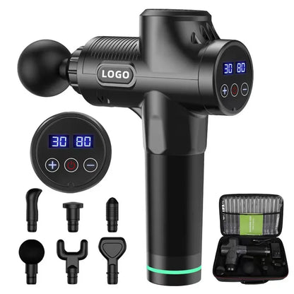 Deep Tissue Vibration Pistola De Massage Gun Type-c 30 Speed Percussion Led Touch Screen Muscle Massage Gun